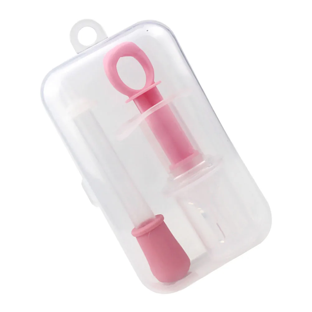 

Pet Feeder Medication Set Supply Medicine Feeding Tool Cats and Dogs Detachable Dropper Pink Kit