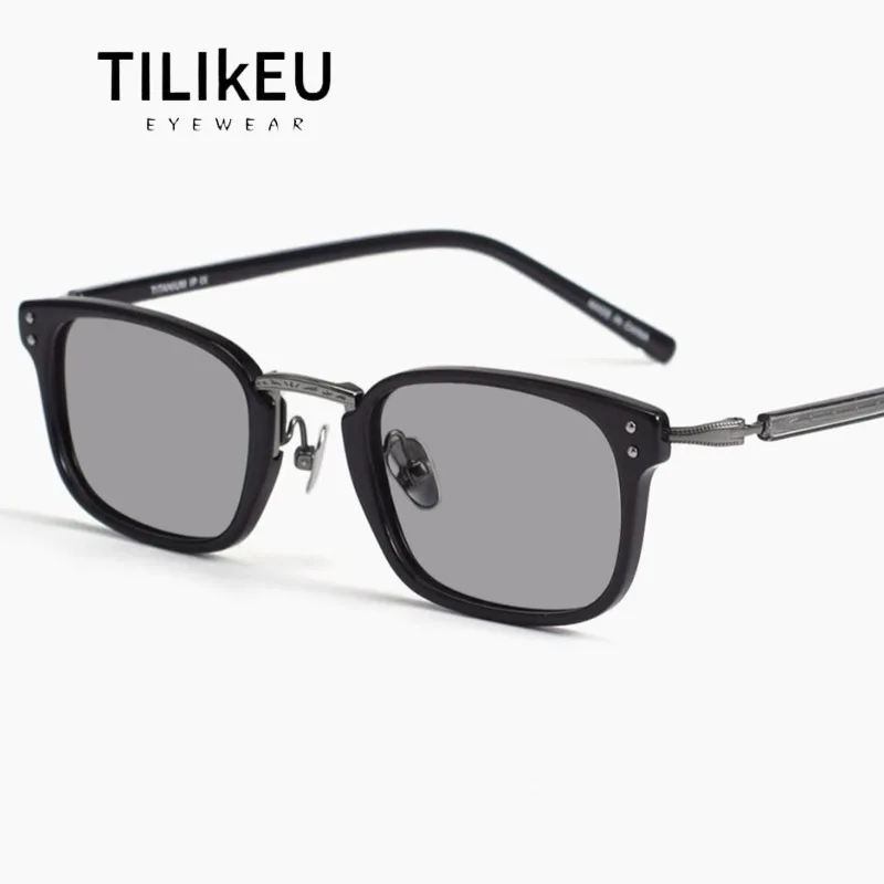 

Vintage Small Square Frame UV Protection Sunglasses Men and Women Quality Luxury Designer Board Titanium Frame Sunglasses UV400