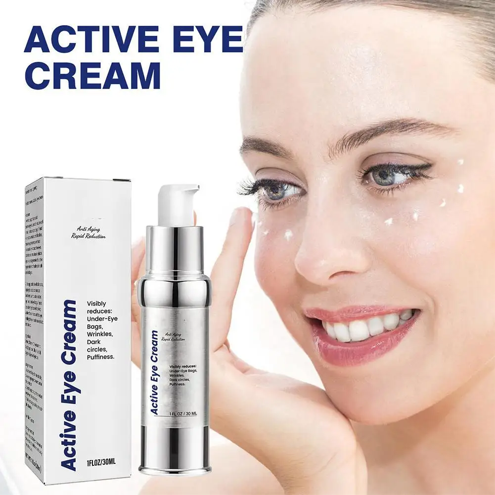 Active Eye Cream 30ml for Dark Circles Daily Anti-Aging Under Eye Cream Fight Fine Lines, Wrinkles, Dark Spots Women Skincare