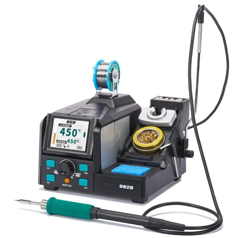 Intelligent high-precision constant temperature tweezers welding table, fine double-head electric soldering iron