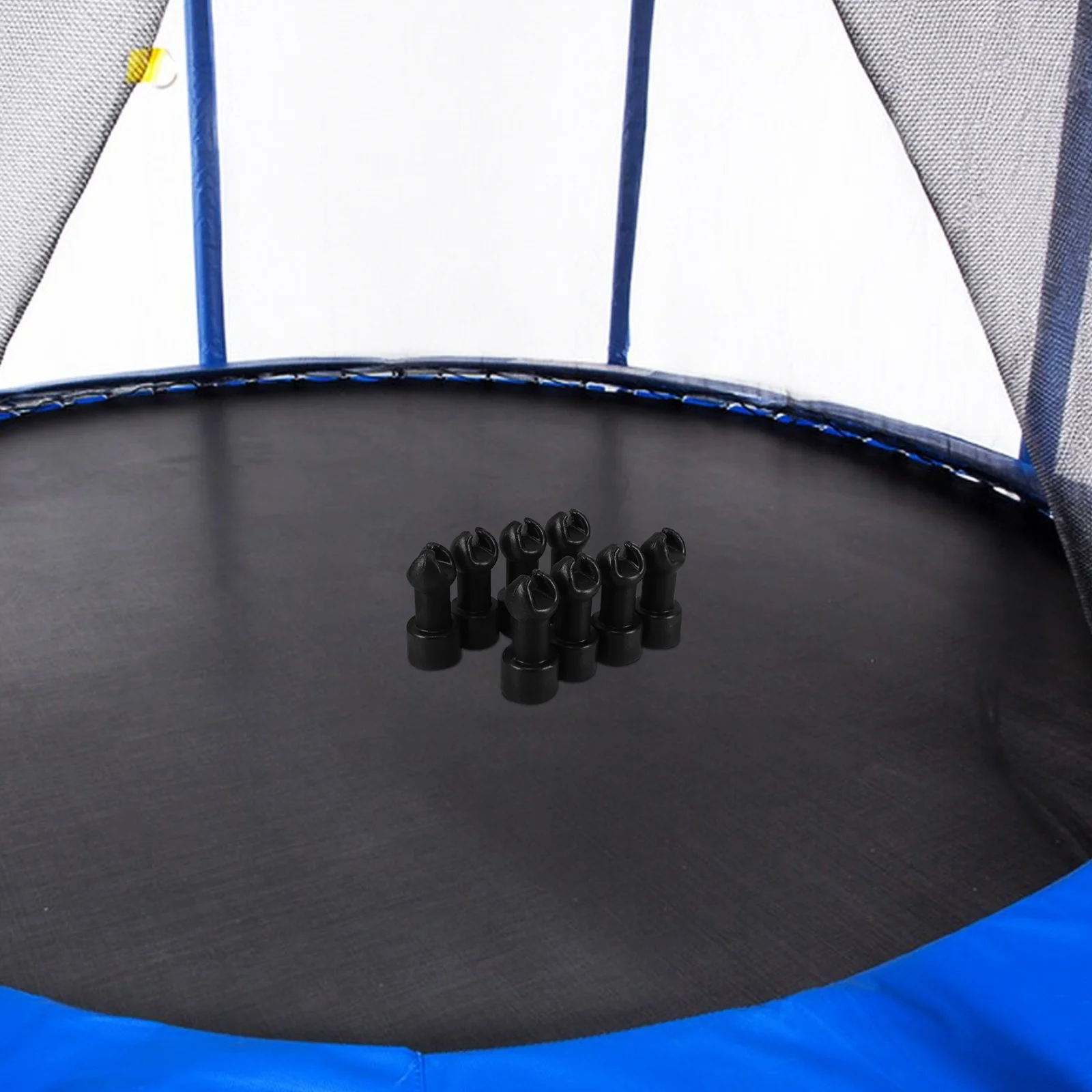 

8Pcs Trampoline Pole Caps Plastic Rod Covers Heavy Duty Replacement Parts Trampoline Accessories Safety Net Fixing