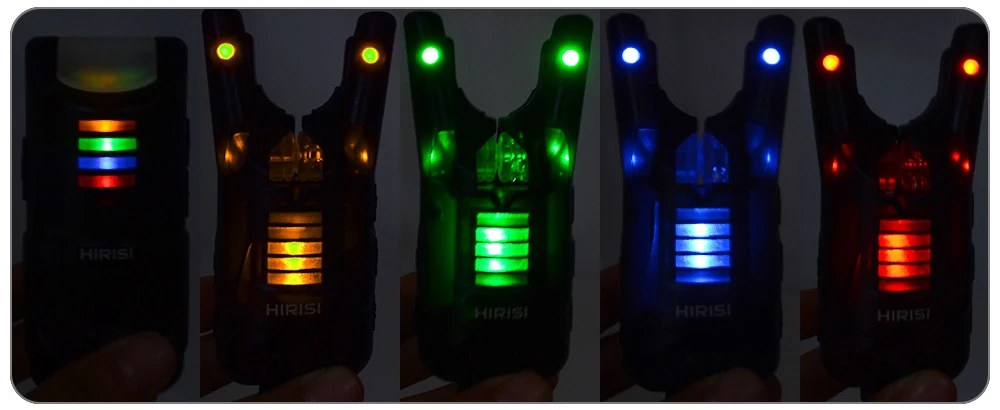 Hirisi Karpfenangel-Alarmset Drahtloser Bissanzeiger Elektronischer Fischbiss-Alarm für Karpfenangel-Ausrüstung HRS1 – Detail 6