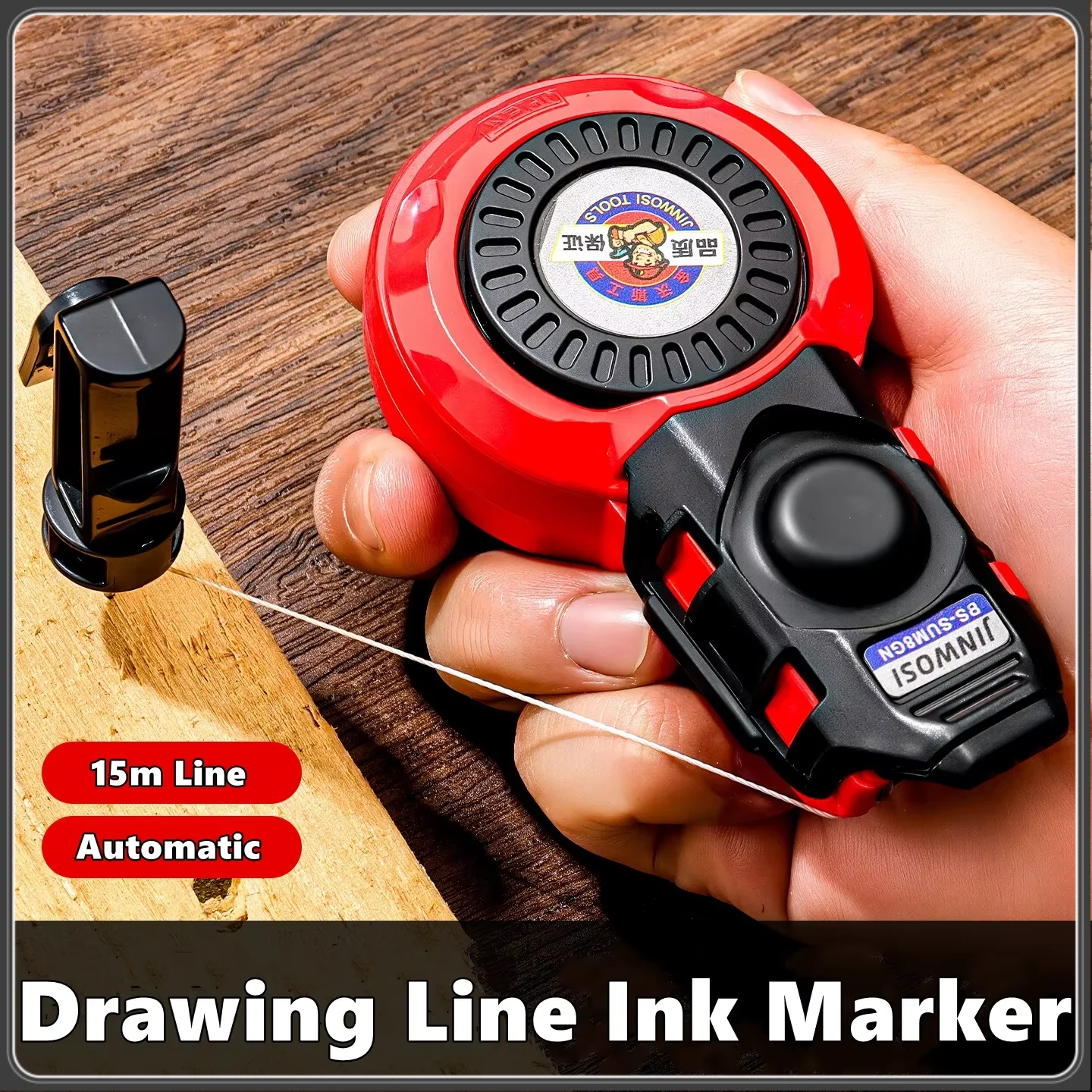 Construction Measuring Tools Plastic Automatic Carpenter Manual Ink Marker Duct Woodworking Chalk Line Carpenter Ink Markers