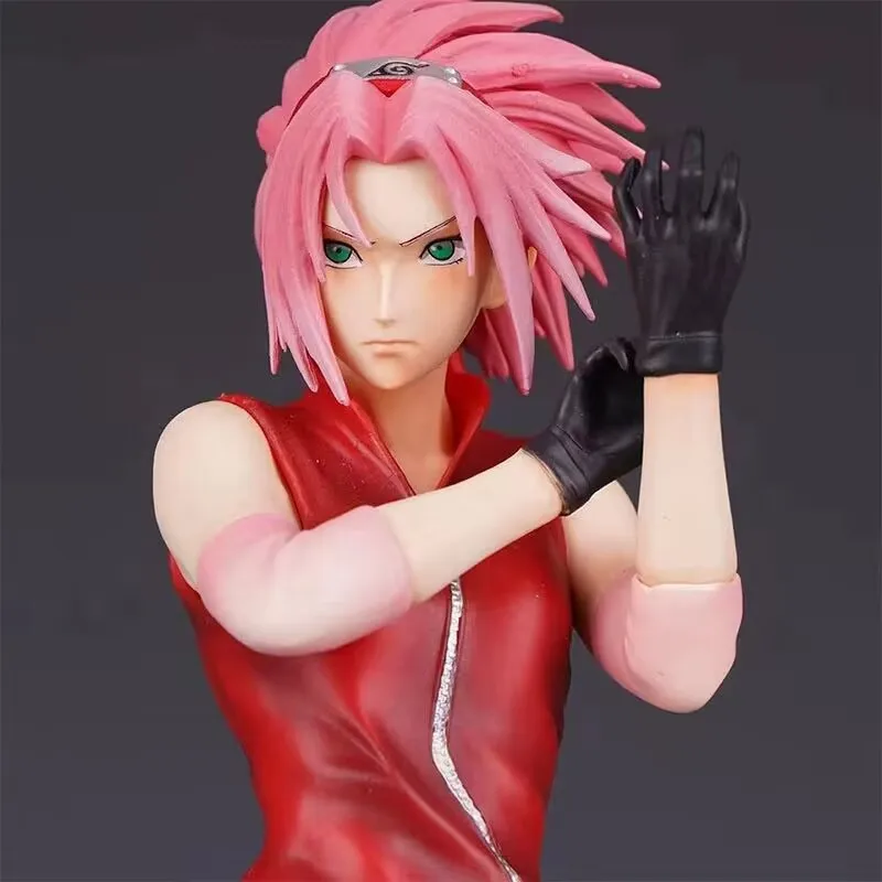 35cm Naruto GK Haruno Sakura Door God Series Two-dimensional Girl Sakura Model Statue Boxed Figure