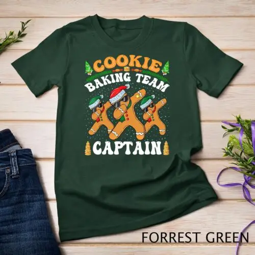 

Cookie Baking Team Captain Gingerbread Christmas Tee T-Shirt Unisex T-shirt