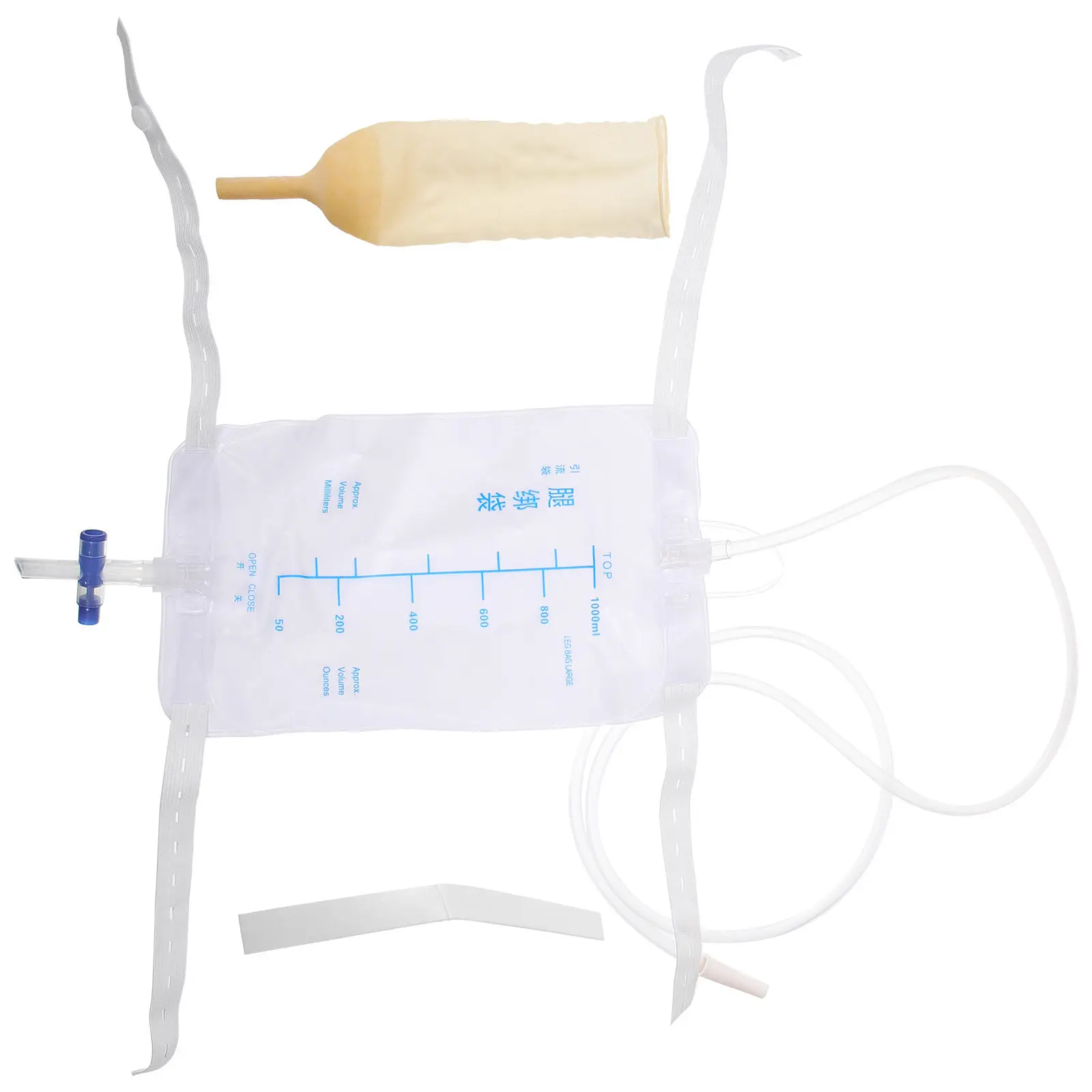 1 set 1 Set Urine Bag For Men Disposable Pvc Catheter Hospital Leg Bag Postoperation Patient Care Supply