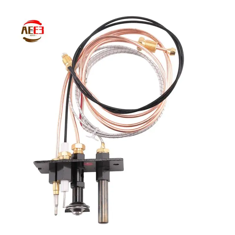 AEE3-Propane & Natural Gas Fireplace Pilot Assembly Include Pilot Tube, Thermocouple And Ignitor Wire Used For Fireplaces