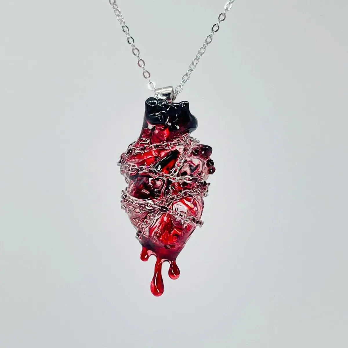Original Design Handmade Wrapped Heart Binding Pendant Couple Necklace Design Sense Personalized Trend