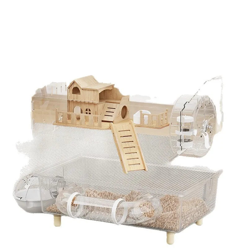 Hamster luxury villa golden bear hamster cage special acrylic pet