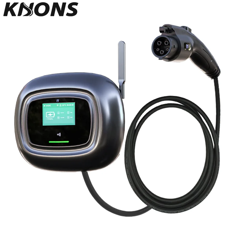 

type 1 plug 7-10kw home electric car charger ac wallbox ev charger app control wall-mounted charging stations