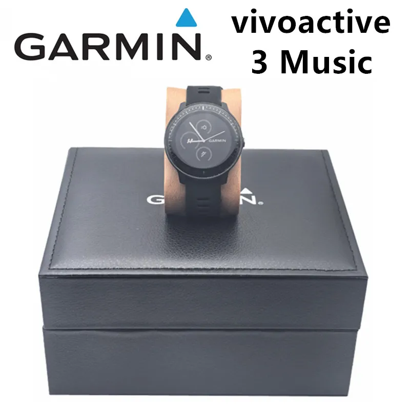 Garmin Vivoactive 3 Music GPS Sport Optical Heart Rate Test Touchable Watch Supports English, Spanish, Portuguese 95% New