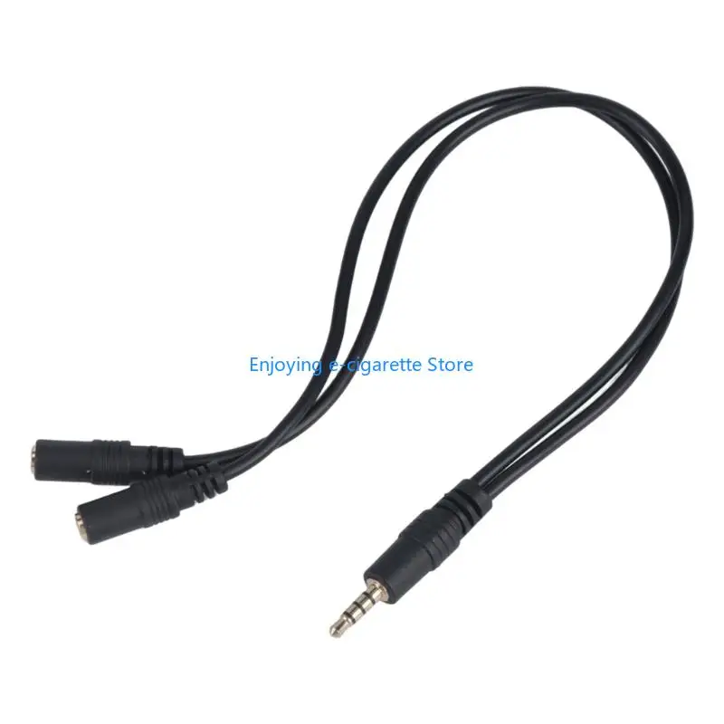 Gold Plated 3.5Mm Male to Female Sound Splitter Cable 30Cm Length for Music Sharing and Meetings Y4QF