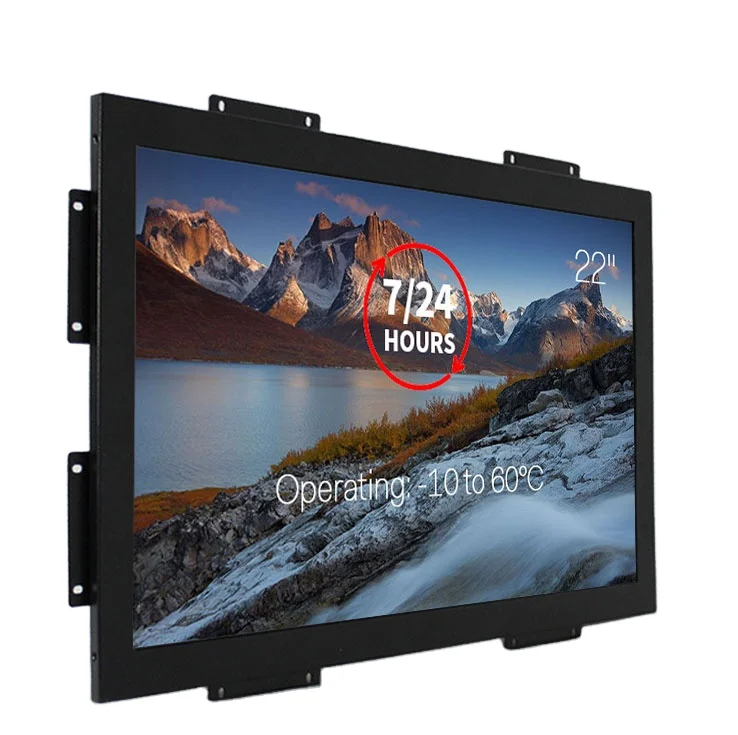 High performance 22 inch industrial touch panel wall mount touch screen monitor