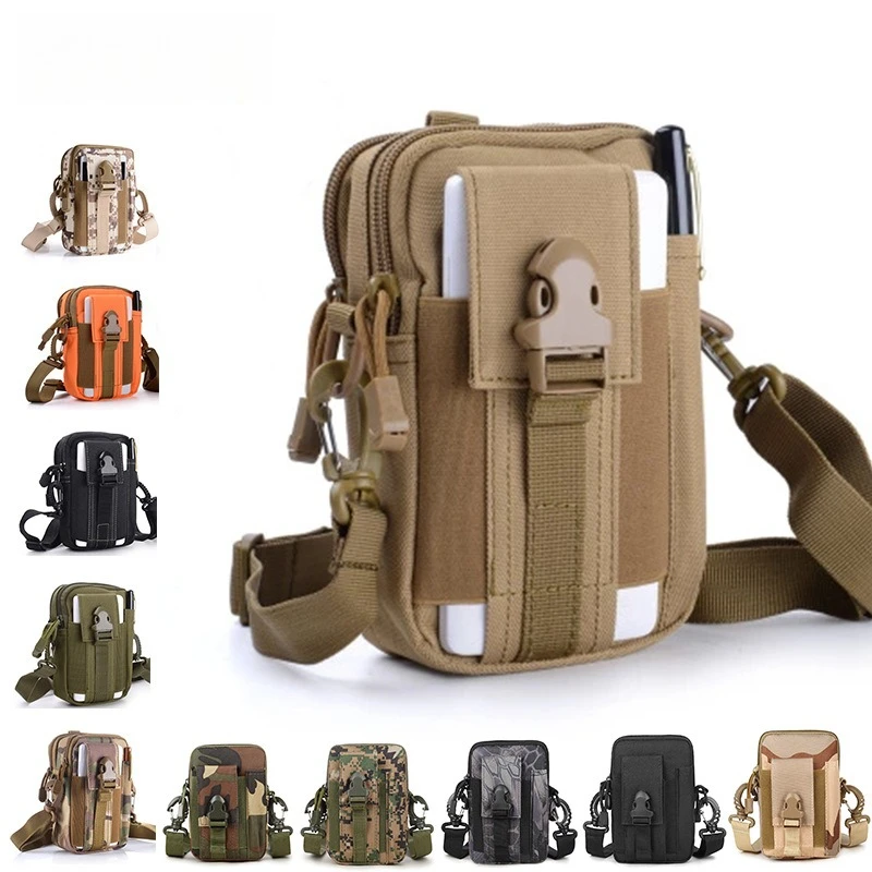 

1PC Outdoor Sports Tactical Waist Pack with Backpack Strap molle System Multi-Functional Storage Bag for Running and Hiking