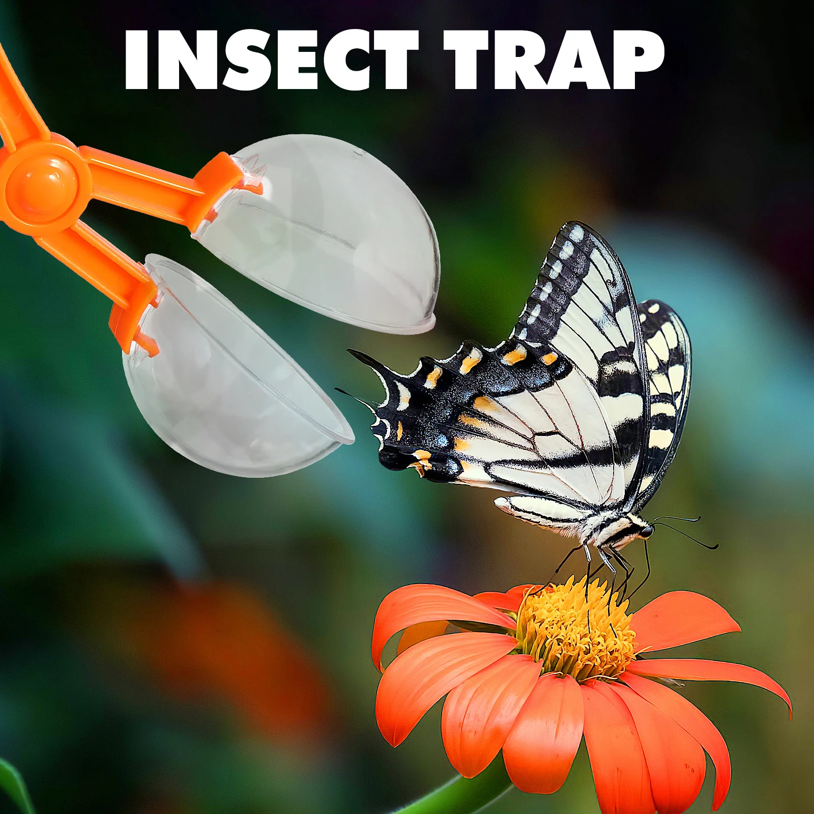 

4Pcs Insect Catcher Clamp Colorful Kids Insects Catch Scissors Outdoor Exploration Tool for Children Blue Pink Orange Yellow