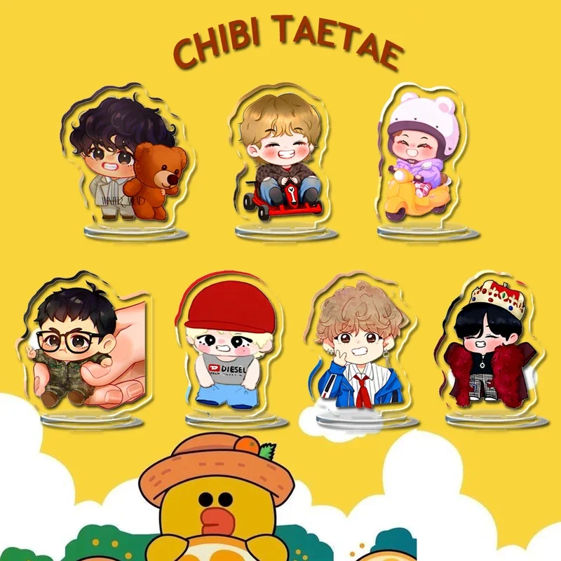 

3CM Cute Mini Kpop Acrylic Figure Custom Standee Customized TaehyungVs Kpop Funs Gift Accessories Merch