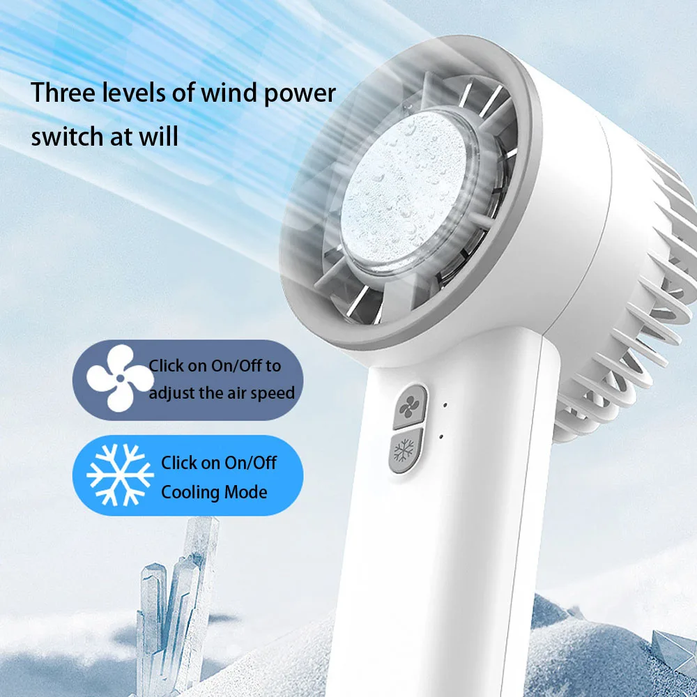 1pcs Portable Handheld Turbo Fan Cooling Mini Fan Collapsible Personal Fan USB Battery Operated Electric Eyelash Fan