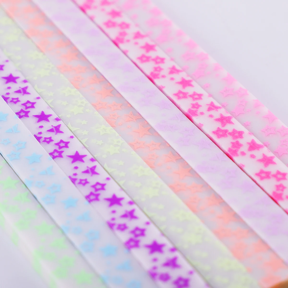 

480pcs Foldable Glow In The Dark Pattern Sheets For Diy Crafts Colorful Glitter Star Making