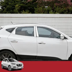 Stainless Steel Door Window Trims Window Trim Cover Trim for Hyundai Ix35/Tucson 2010 2011 2012 2013 2014 2015 Car Styling