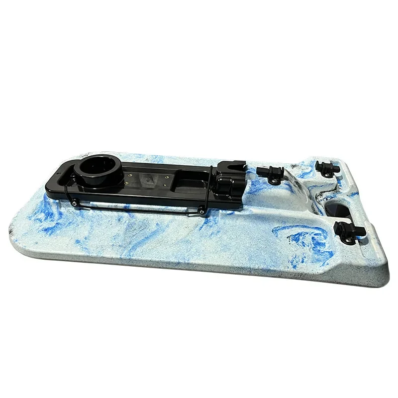 Single fishing boat pedal, platform surfboard with seat pedal drive system pedal boat