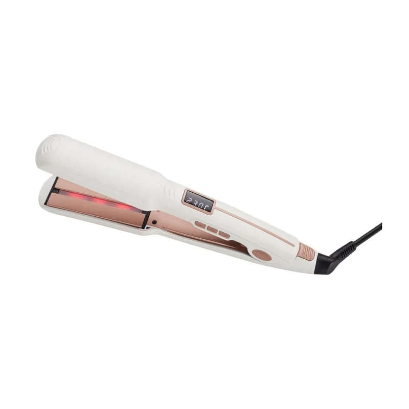 Professionelle Glätteisen Salon Styling Breite Platten Haarglätter Infrarot Haarpflege Für Trocken Und Nass Keramik Beschichtet