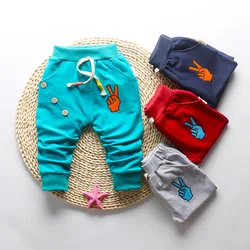 DIIMUU Baby Children Boys Cotton Pants Casual Bottoms Toddler Kids Wear Fashion Cartoon Girls Sport Trousers for 1-3 Years