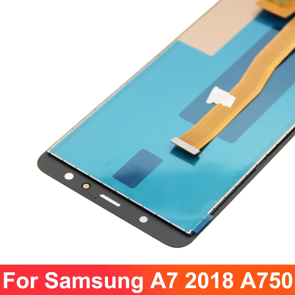 100% Test A750 lcd For Samsung A7 2018 SM-A750F A750FN A750G A750F LCD Display Touch Screen Digitizer Assembly Replace