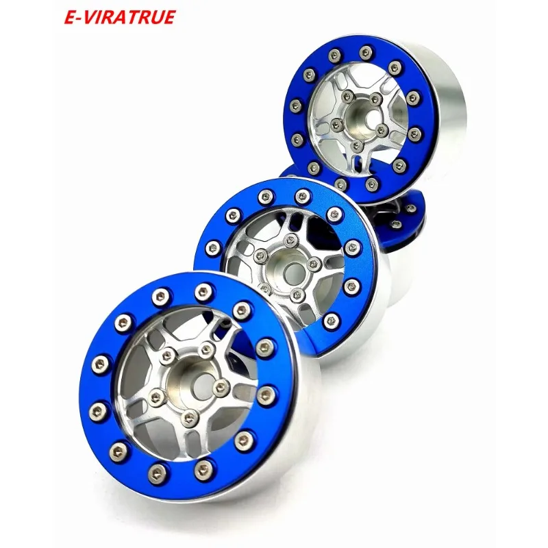 

E-VIRATRUE TRX4/TRX6/SCX10 1.9''Aluminum Bead Lock Wheel 4pcs