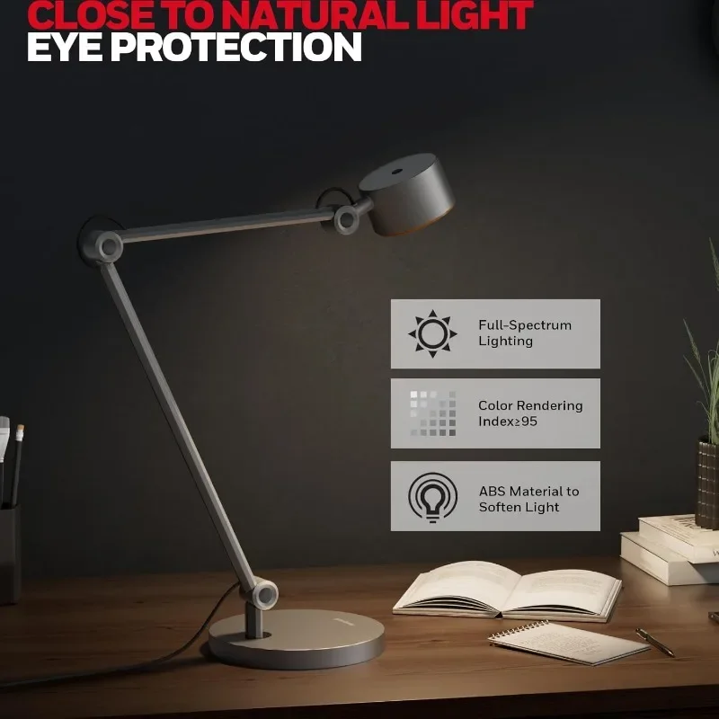 LED Desk Lamp Office Desk Lamp Eye Protection Natural Light 4000K Dimmable Touch Table Suitable for Office Study