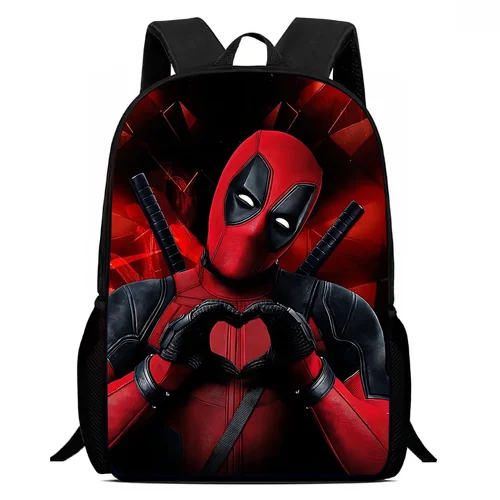 Mochila escolar Deadpool & Wolverine, mochilas escolares de dibujos animados para niñas y niños, bolsas duraderas y ligeras para niños de guardería