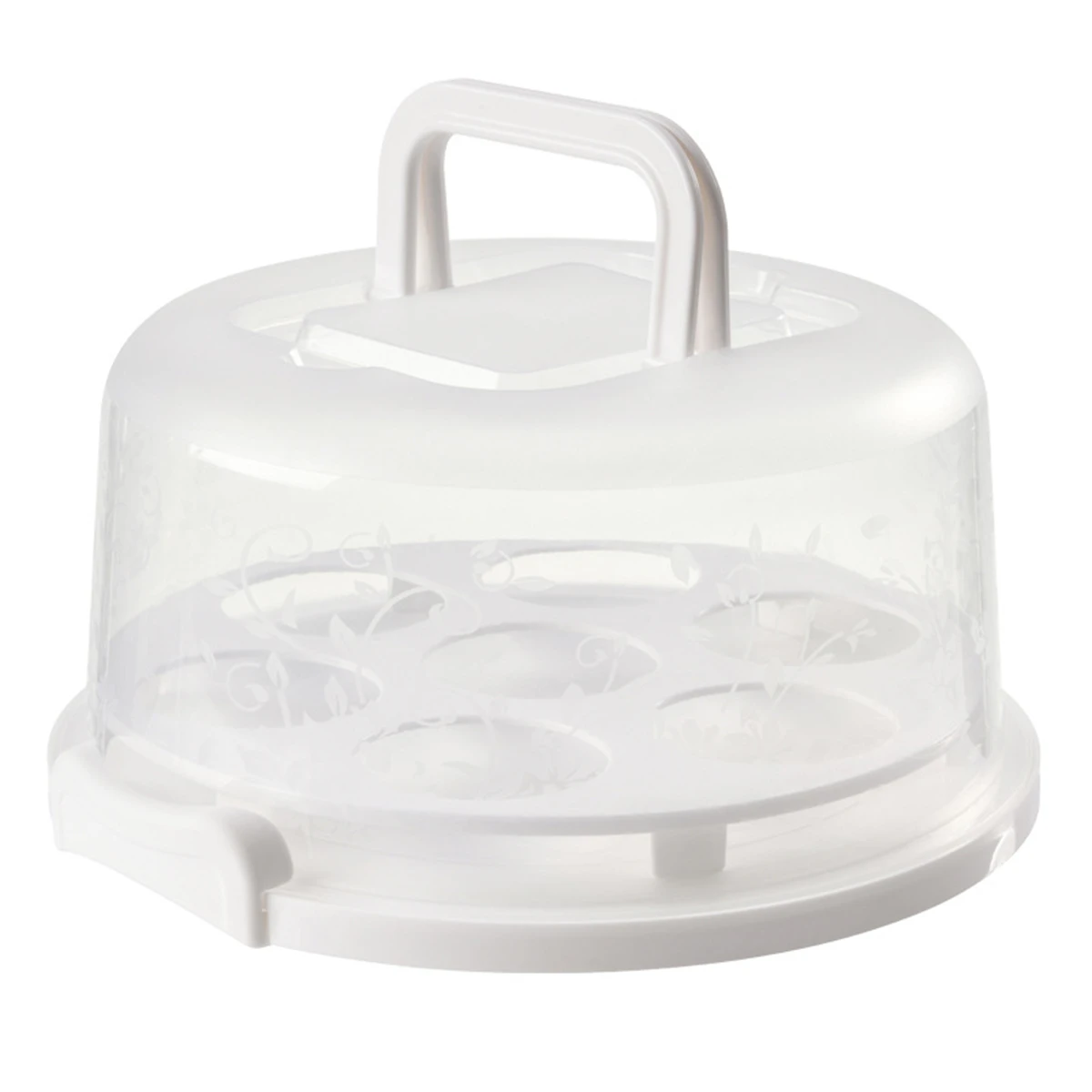 For Baking Events Cake Carrier Transport Container Easy Carry Handles Locking Clip Mechanism Perfect For Events For Cupcakes