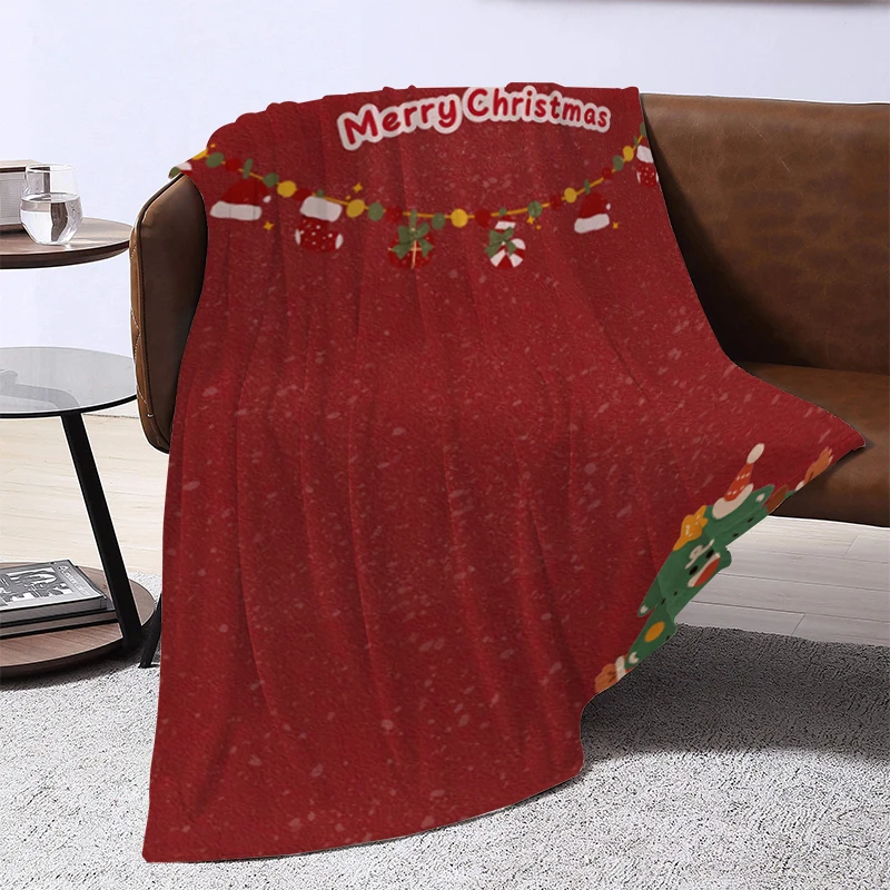 

Christmas Throw Blanket,Flannel Snowflake Gingerbread 2024 lanket,Winter Warm Soft Plush Blanket For Couch Sofa Bed