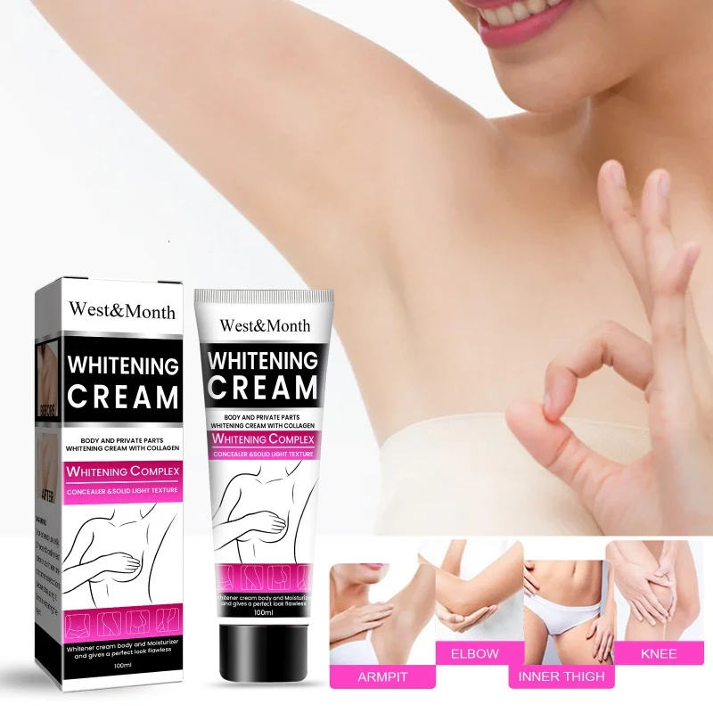 Underarm Whitening Cream Elbow Knee Private Area Pigmentation Nourish Beauty Brighten Skin Cream Moisturize and Remove Darkening