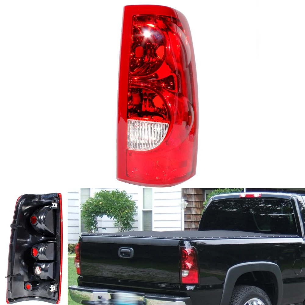 Right Side Red Edge Tail Rear Lamp Light Without Bulbs 19169004 GM2800174 For Chevrolet Silverado 2003 2004 2005 2006