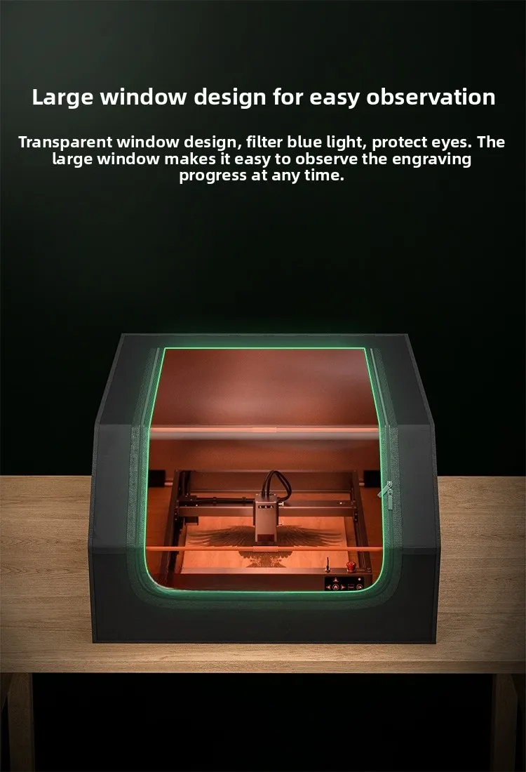 Compatible with powerful smoke exhaust folding closed