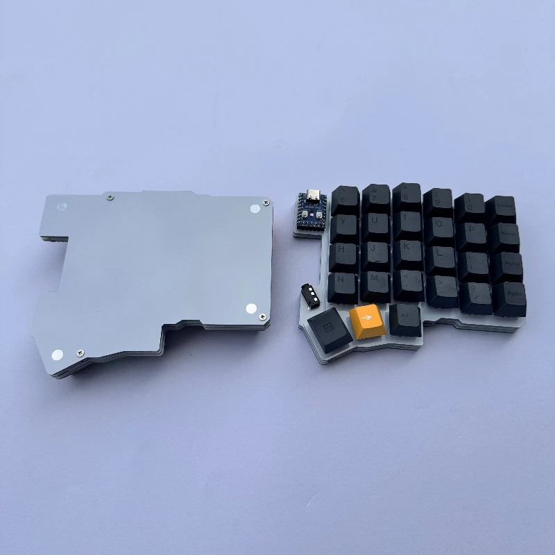 Silakka54 分割キーボード 有線 シングルモード QMK 分割キーボード