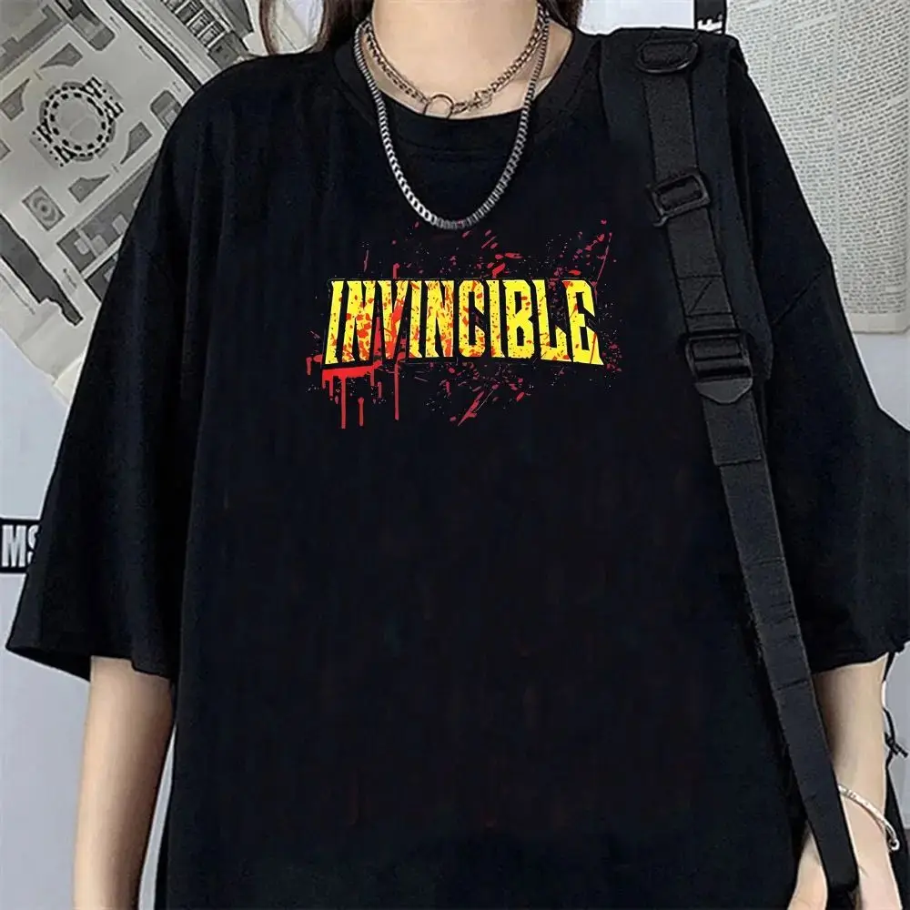 Hip Hop Aesthetic 2000s Vintage Gothic T Shirt Invincible Shirt Trendy Classic Harajuku Psychedelic Graphic Print T-shirt Unisex