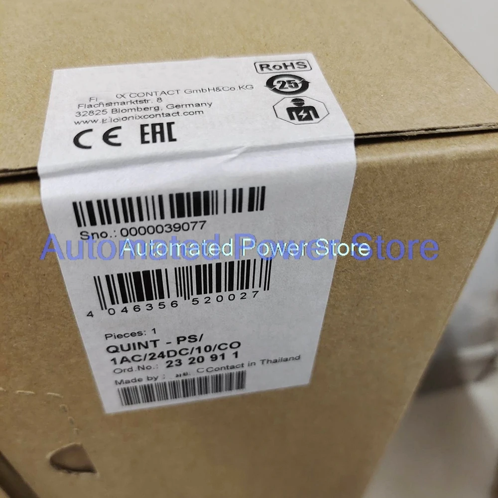 Power Supply 2320911 QUINT-PS/1AC/24DC/10/CO 24 V DC / 10 A