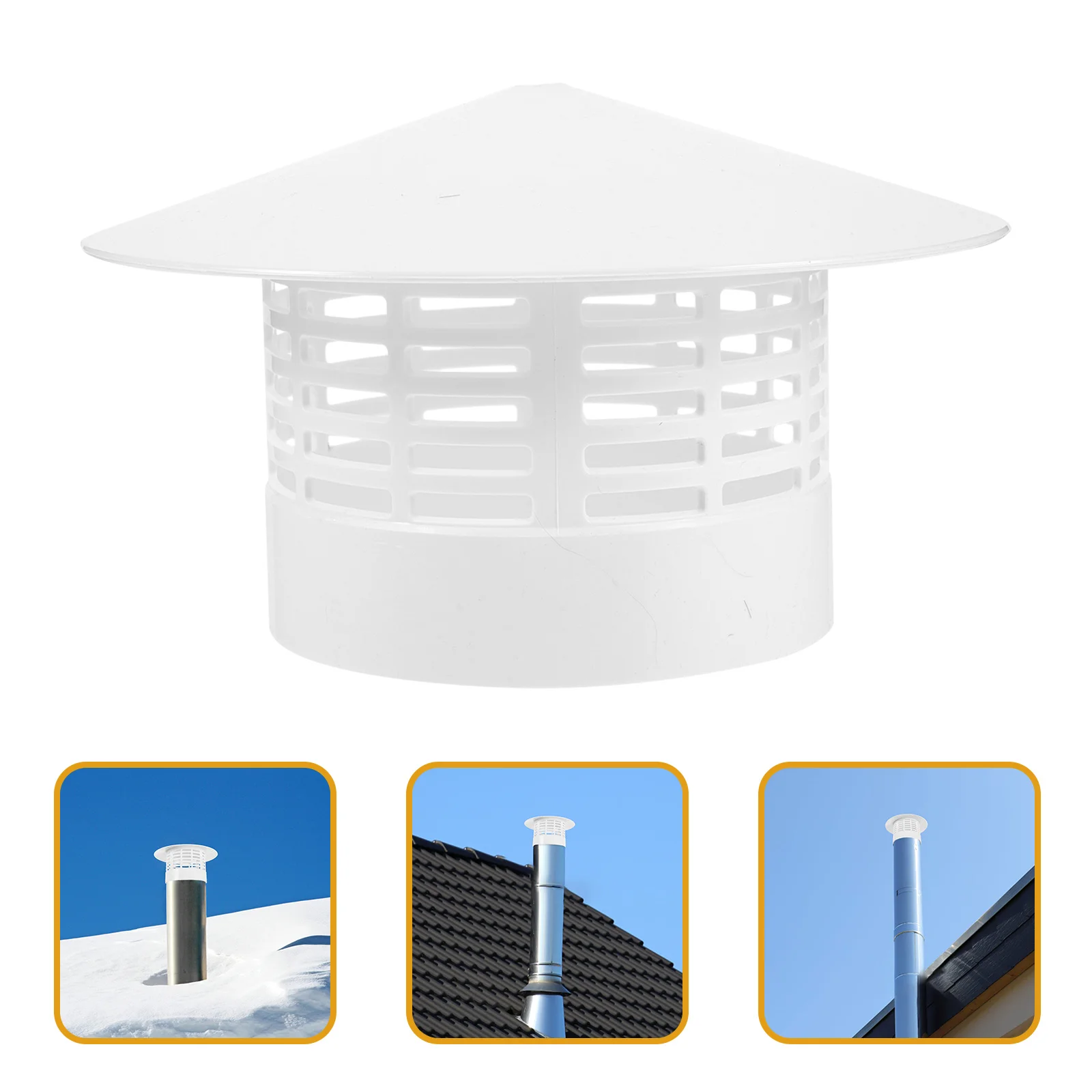 

Chimney Rain Cap Mushroom Shaped Roof Vent Cover Waterproof Smoke Funnel Protection For Roof Ventilation Ducting