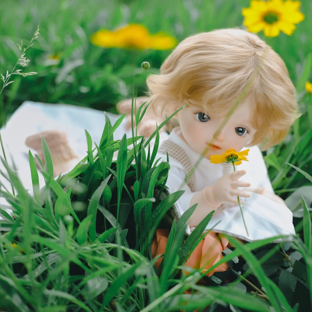 

Cloveray 20 inch Kawaii Full Body Vinyl BJD Doll Korean Style Adjustable Posture Spherical Joint BJD Doll Favorite Artwork Gifts