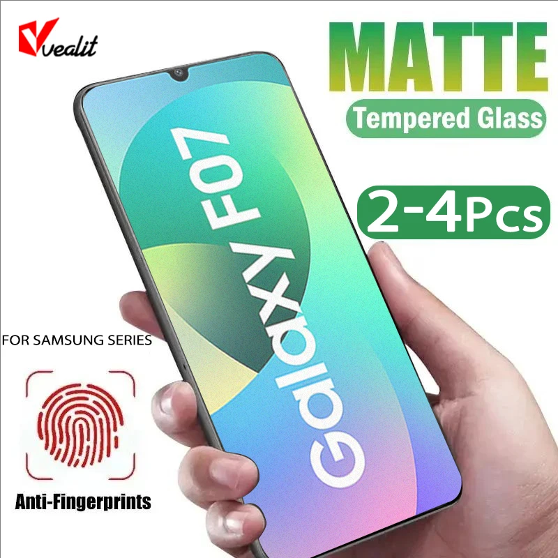

2-4pcs Matte Protective Glass for Samsung Galaxy F07 F17 F56 F36 F16 F06 F55 F15 F05 F54 F34 F14 F04 F13 F23 Screen Protectors