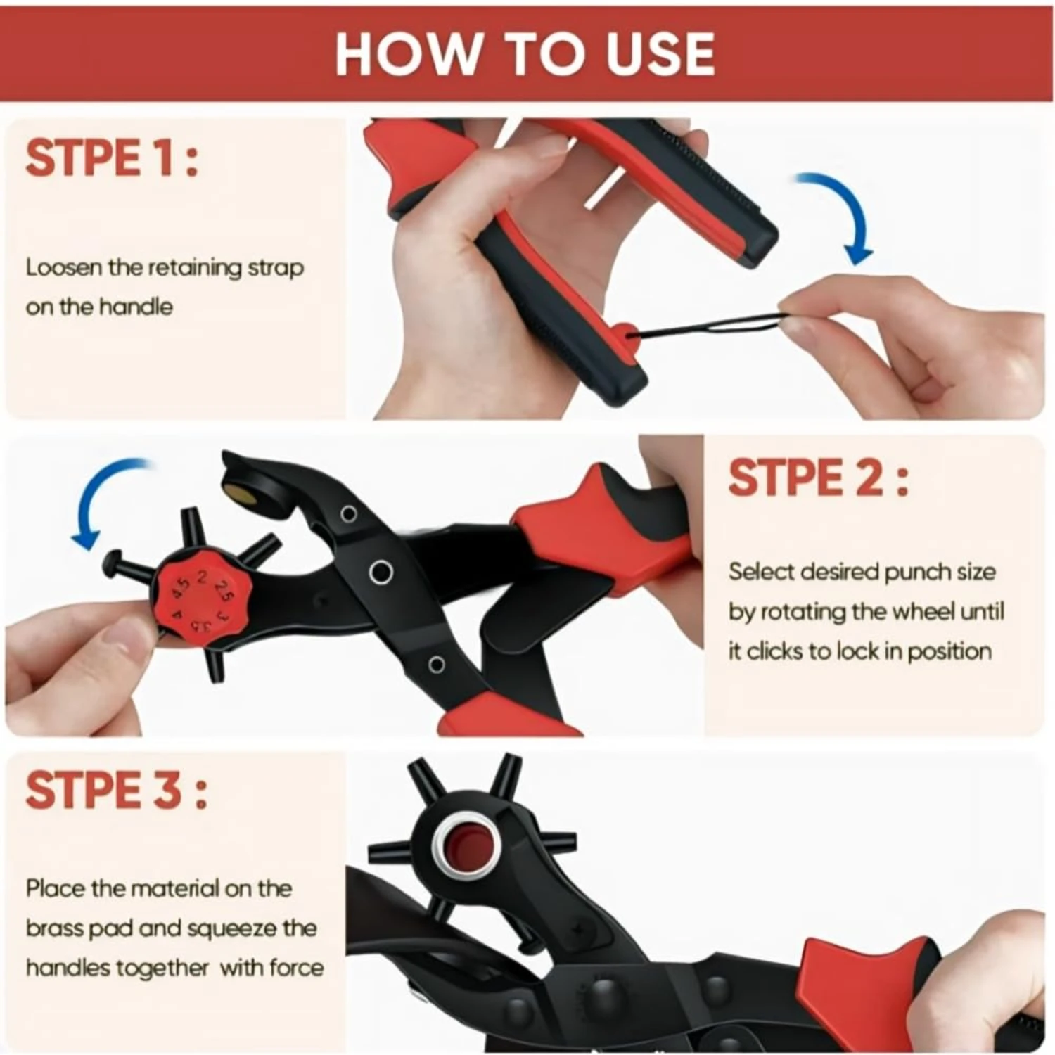Effortless and Convenient Ultimate Leather Belt Hole Puncher Tool for Stylish Global Enthusiasts who demand versatility and dura