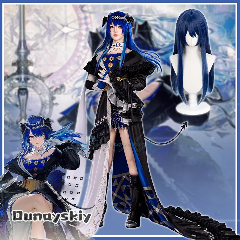 

{Hemera}Game Arknights Mostima Cosplay Costume Wig Headwear Tail Full Set Accessories Ambience Synesthesia For Women Halloween