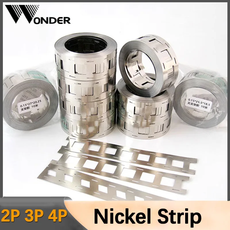 

Nickel Strip 2P 3P 4P Nickel Strips For 18650 Lithium Battery Spot Welding Tape Nickel Plated Belt Machine Welder Equipment