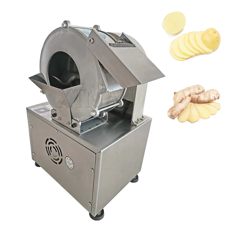 Stainless Steel Commercial Full-automatic Electric Potato Radish Slicing Multifunctional Potato Slicing and Shredding Machine