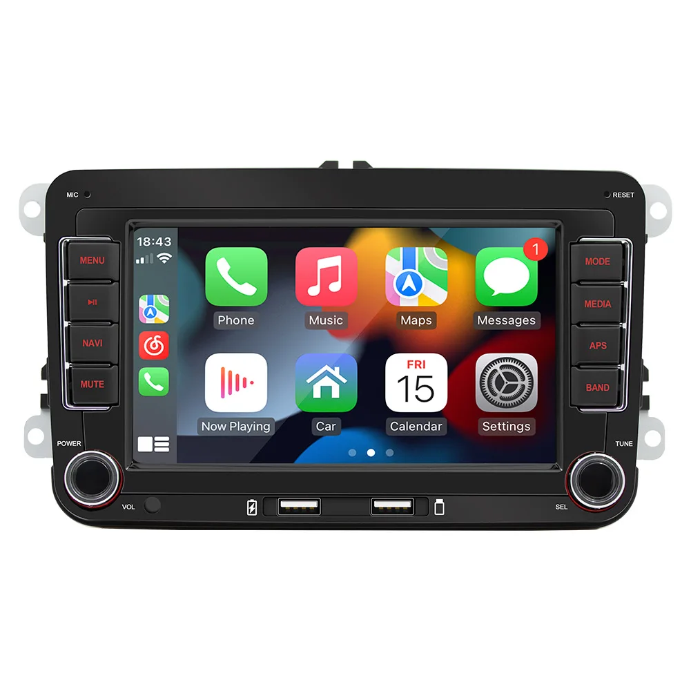 Android car radio with Wireless carplay GPS Navigation+HD camera for VW Multivan V T5/Transporter/Seat Toledo/Alhambra/Octavia