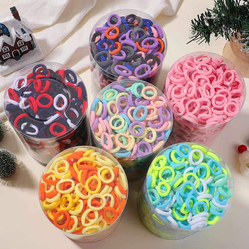 20pcs Kids Elastic Hair Bands Girls Sweets Scrunchie Rubber Band for Children Hair Ties Clips Headband Baby Hair Accessories