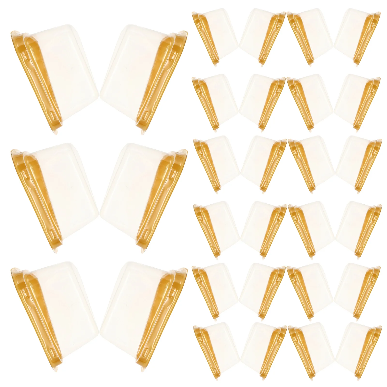 

100pcs Cake Box Triangle Single Cupcake Container Food Grade Pet Transparent Lid Dessert Packaging Mousse Cheesecake Carrier