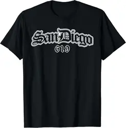 San Diego California CA Souvenir 619 Men Women Kids Chicano T-Shirt