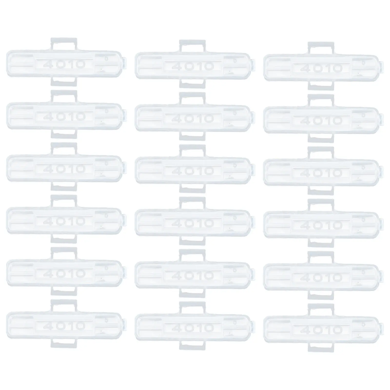 100Pcs Efficient Cable Label Identification Box Fine Workmanship Wire Sign Name Holder Case for Computers Tvs Appliances Oil